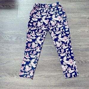 Piamita Silk Mermaid Seahorse Pants